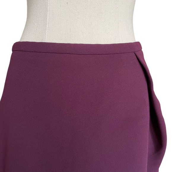 CAMILLA AND MARC Sz10 Plum asymmetrical fitted highwaised midi pencil skirt 🥇 - Picture 4 of 13